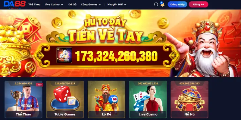 DA88 | Nhà Cái Cá Cược Thể Thao, Chơi Game Đổi Thưởng Uy Tín Nhất 2026